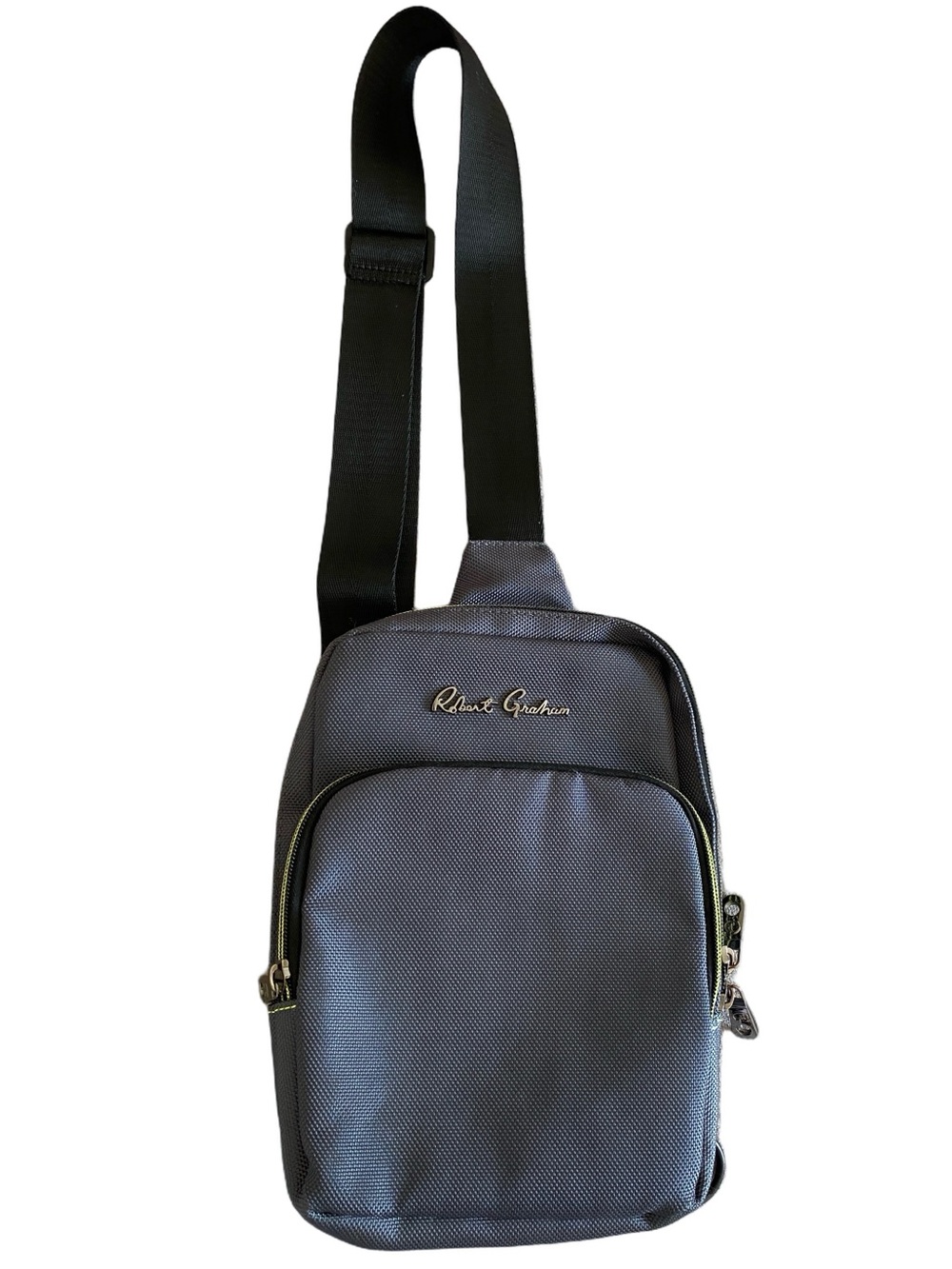 Robert Graham Randal Sling Bag Crossbody Grey Adjustable Strap